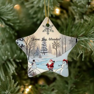 "Frosty Wonderland Magic" Ceramic Tree Decoration