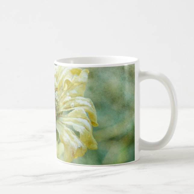 Frosty Zinna Coffee Mug (Right)