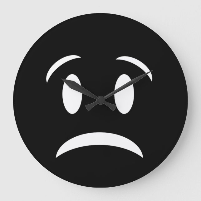 FROWNIE FACE LARGE CLOCK (Front)
