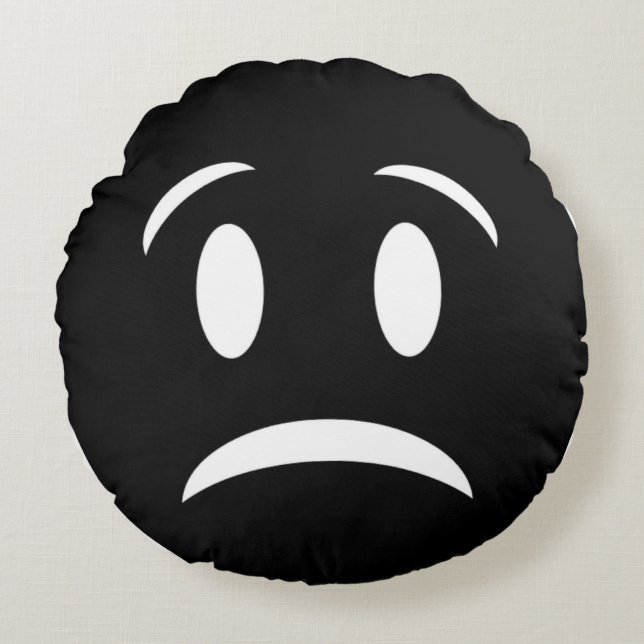 FROWNIE FACE ROUND CUSHION (Front)