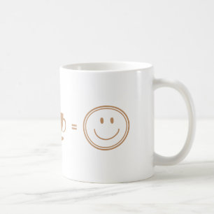 Frowning face + coffee = happy face mug