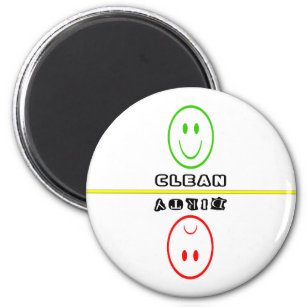 Frowny/Smiley Face Clean/Dirty Dishes Magnet