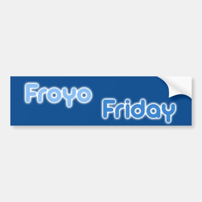 FroyoFriday Bumper Sticker (Front)