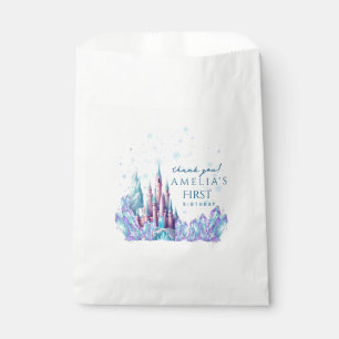 Frozen 1st Birthday Cartoon Castle First Birthday Favour Bags