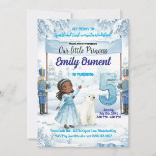 Frozen 5th Birthday Invitation
