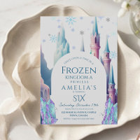Frozen 6th Birthday Cartoon Castle