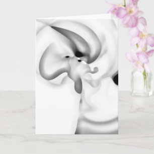 Frozen: Abstract Grey, White & Black Card