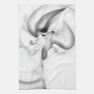 Frozen: Abstract Grey, White & Black Tea Towel