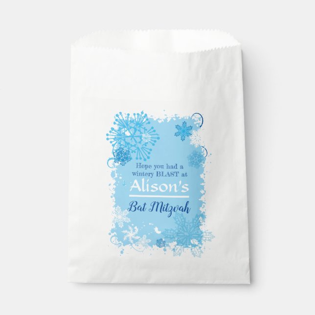 FROZEN Bar Bat Mitzvah Escort Gift Cake Bag (Front)