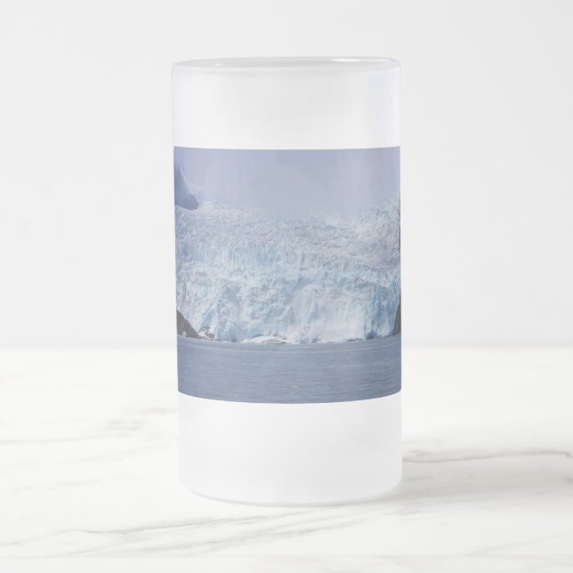 Frozen Beauty Frosted Glass Beer Mug (Center)
