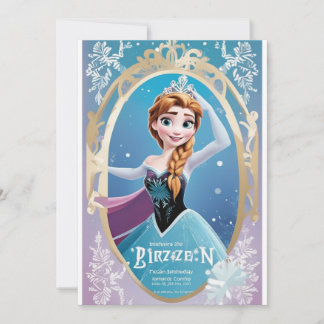 frozen birthday invitation