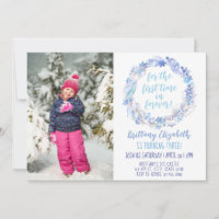 Frozen Birthday Photo Invite Any Age Frozen Invite