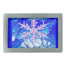 Frozen Blue icy Snowflake Gifts by Sharles Art