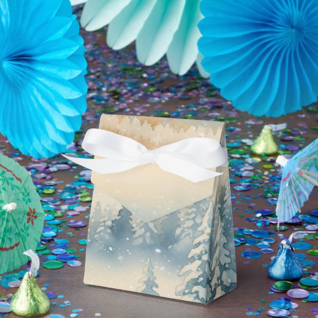Frozen Dreams Snowy Landscape Favour Box (Party)
