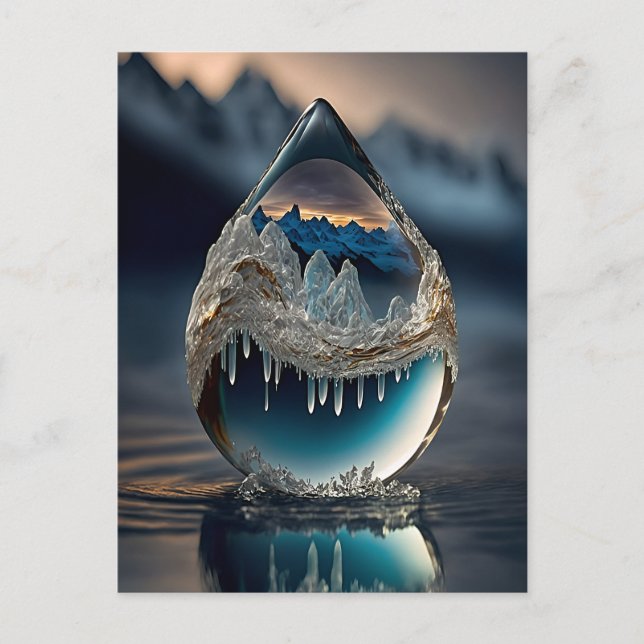 Frozen Droplet Postcard (Front)