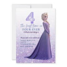 Frozen Elsa Birthday Invitation