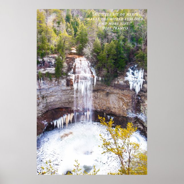 Frozen Fall Creek Falls Poster (Front)