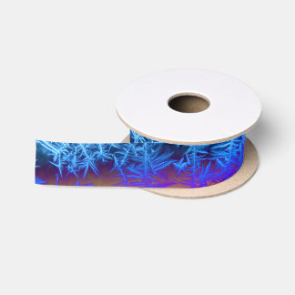 Frozen Fire Ice Crystals Ribbon Satin Ribbon