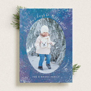 Frozen Flurry Holiday Photo Cards