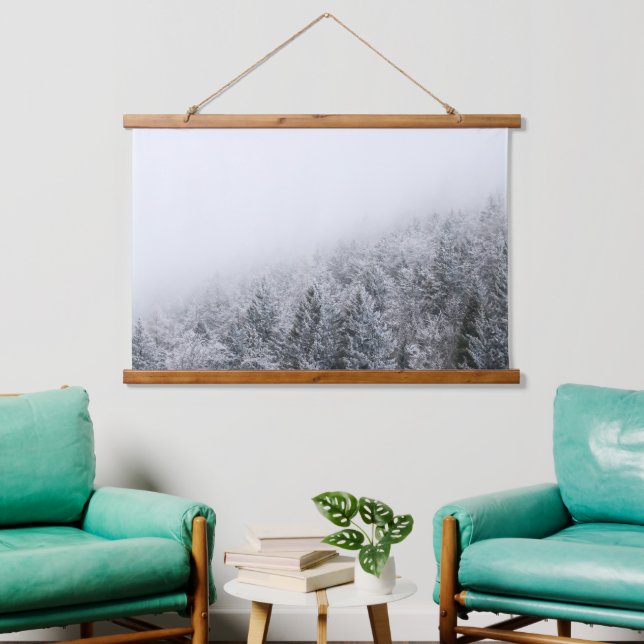Frozen forest hanging tapestry (Living Room)