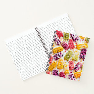 Frozen Fruit Popsicles Abstract Notebook