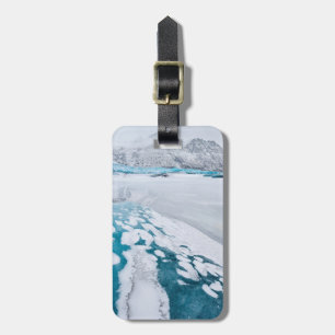 Frozen glacier ice, Iceland Luggage Tag