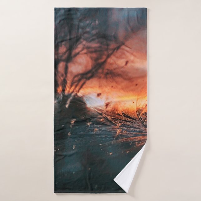 Frozen glass window bath towel (Bath Towel)