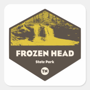 Frozen Head State Park Tennessee Square Sticker