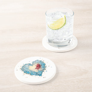 Frozen heart coaster