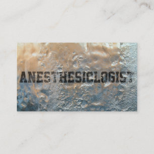 Frozen Ice Anaesthesiologist Business Card