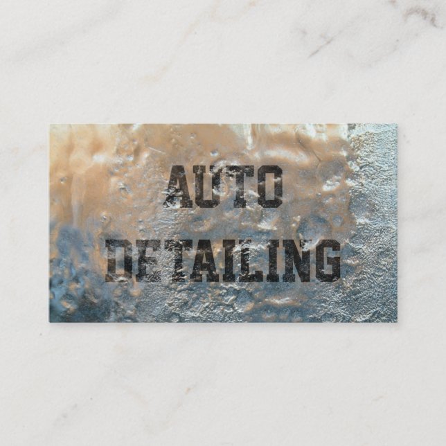 Frozen Ice Auto Detailing Business Card (Front)