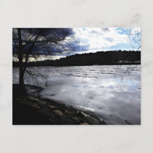 Frozen Jamaica Pond, Jamaica Plains Postcard