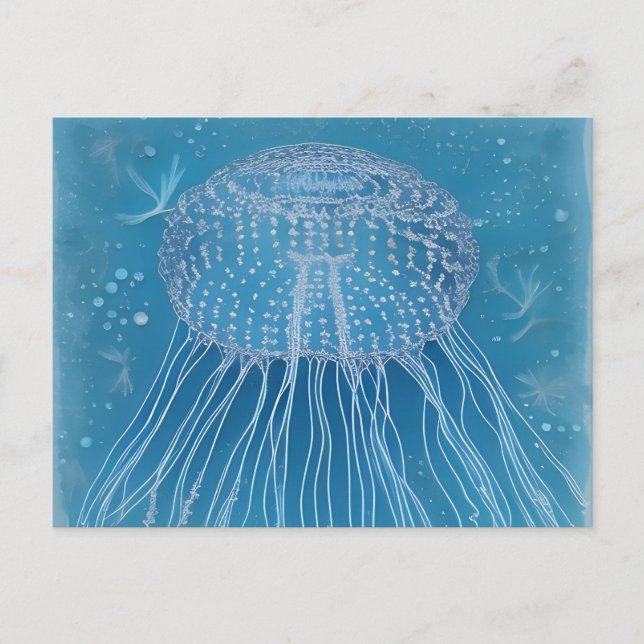 Frozen Jellyfish Postcard (Front)