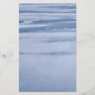 Frozen Lake Abstract Stationery