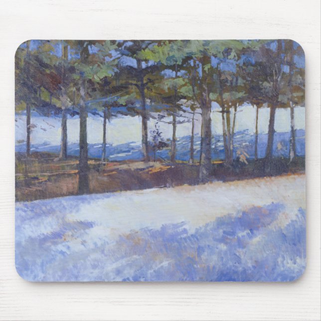 Frozen Lake New York State Mouse Pad (Front)