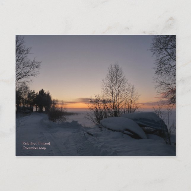 Frozen Lake Postcard (Front)