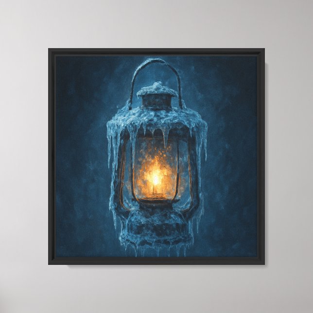 Frozen Lantern Relic Canvas Print (Front)