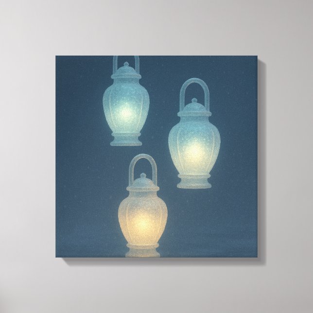 Frozen Lanterns Canvas Print (Front)