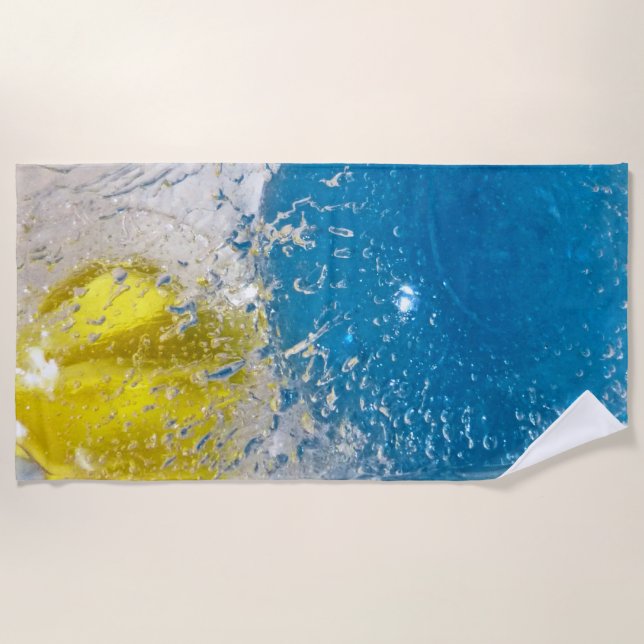 Frozen Marbles Beach Towel (Front)