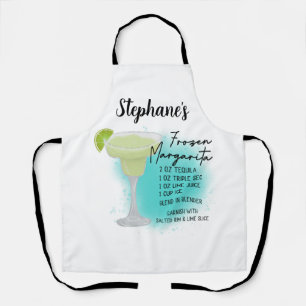 Frozen Margarita Recipe Customized  Apron