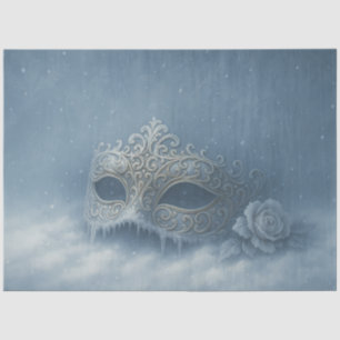 Frozen Masquerade Winter Gothic Decoupage Paper