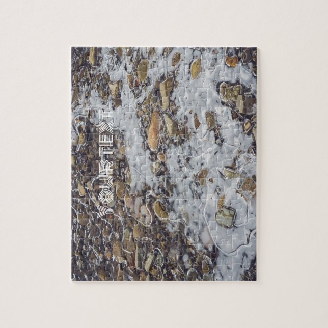 Frozen mountain stream  jigsaw puzzle (Vertical)