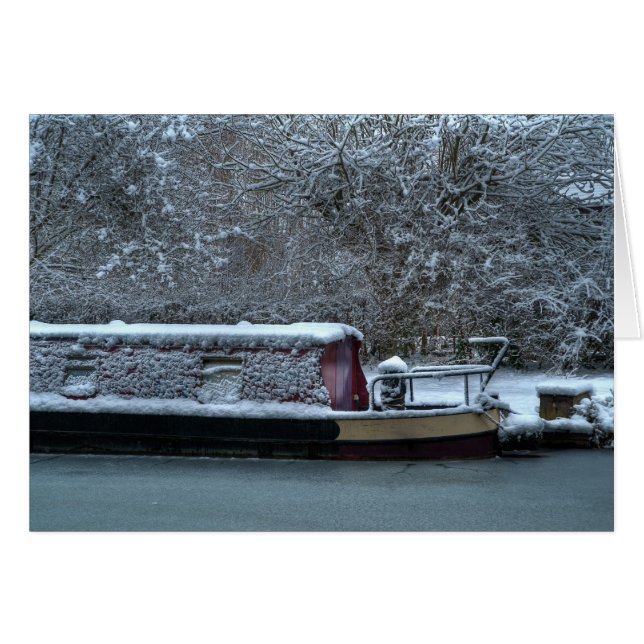 Frozen Narrowboat (Front Horizontal)