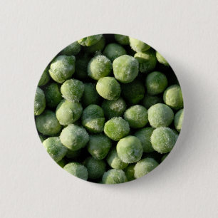 Frozen peas 6 cm round badge
