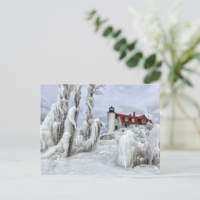Frozen Point Betsie Postcard (Standing Front)