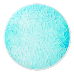 Frozen Pond Turquoise Ceramic Knob