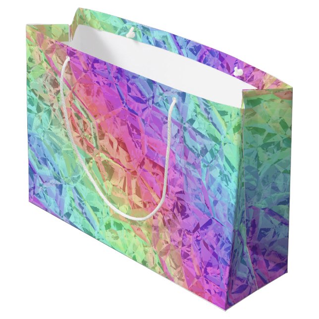 frozen rainbow crystal : large gift bag (Back Angled)