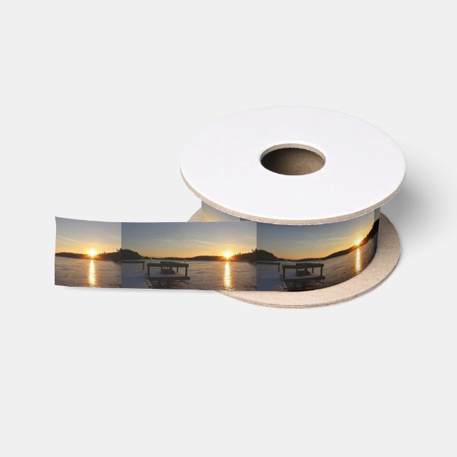 Frozen Reflection Satin Ribbon (Spool)