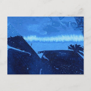 "Frozen Ridge #2" Abstract Design Postcard