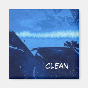 "Frozen Ridge 2" Abstract Dishwasher Status Magnet
